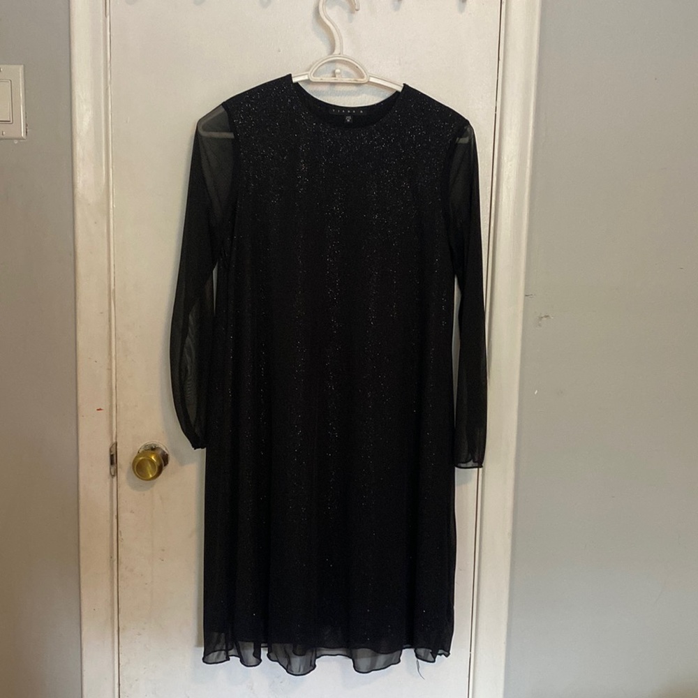 Black shimmer dress